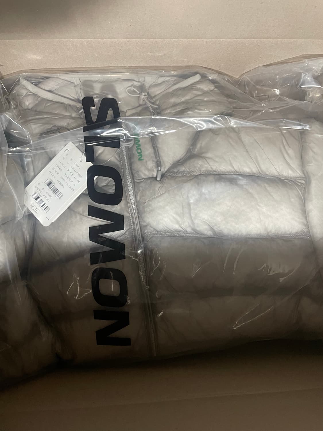 [L] 살로몬 uni 크로스 인슐레이션 패딩 라이트그레이 상품이미지1