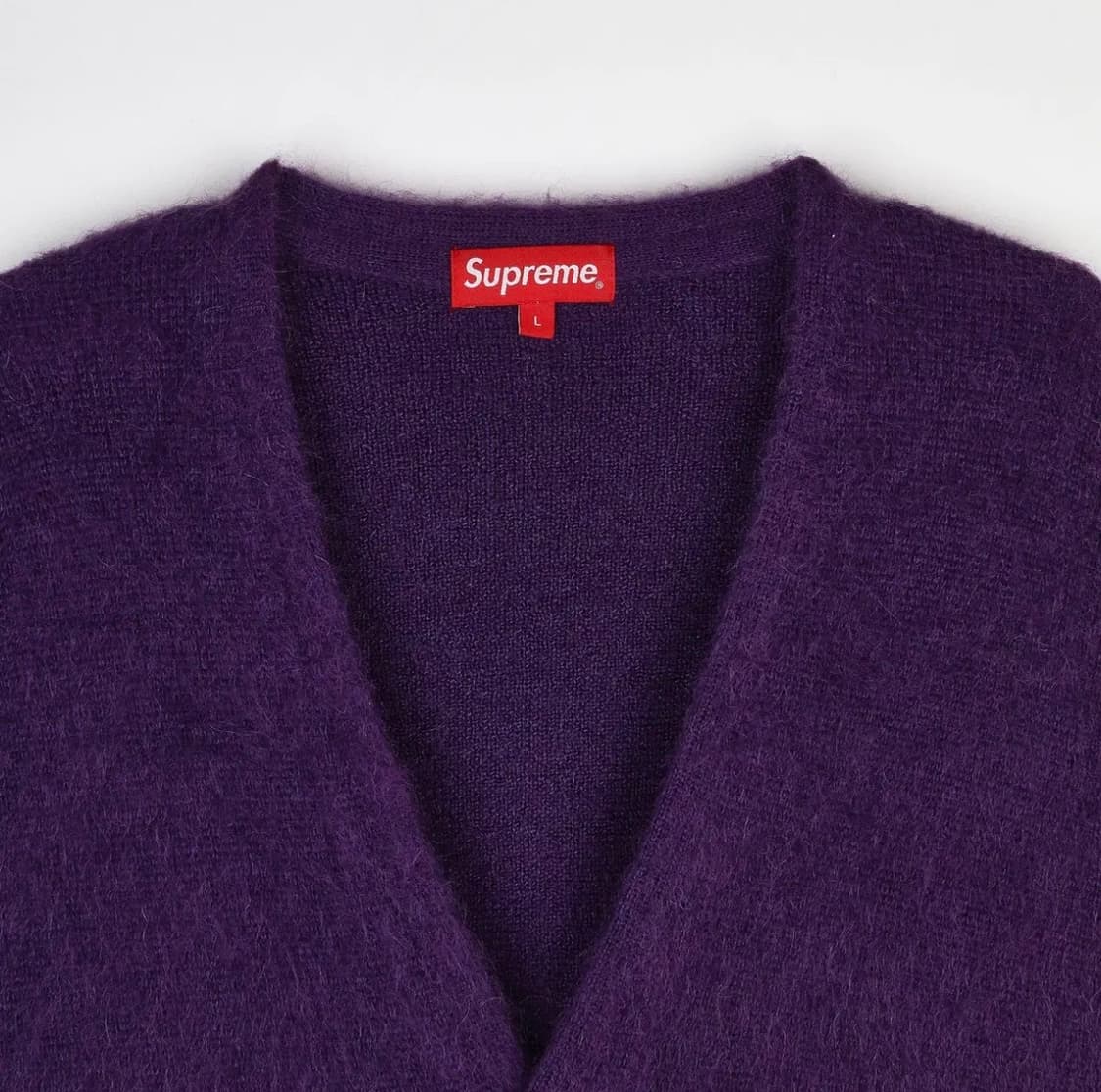 슈프림 20시즌 모헤어 가디건 퍼플 L 상품이미지5