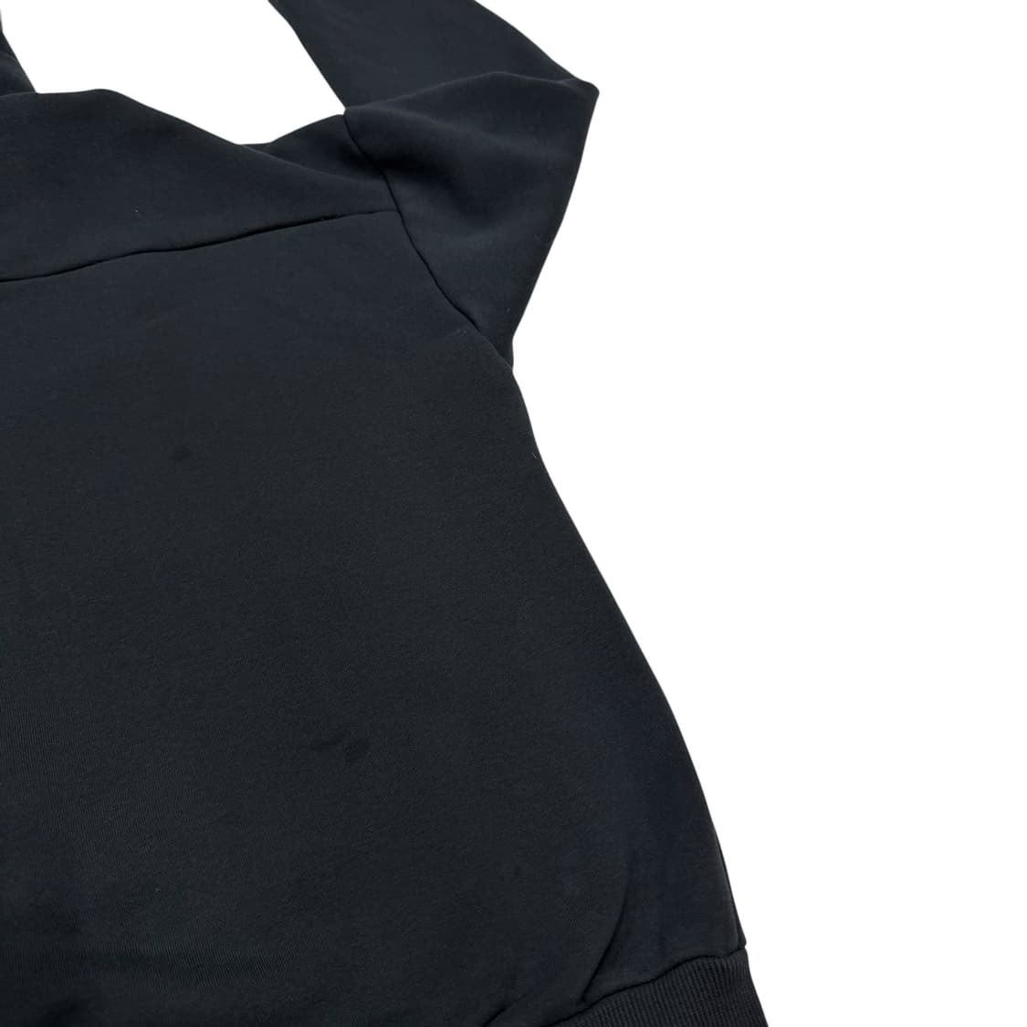 라이프워크 여성 퍼 후드 포인트 기모 후드티 블랙 상품이미지5