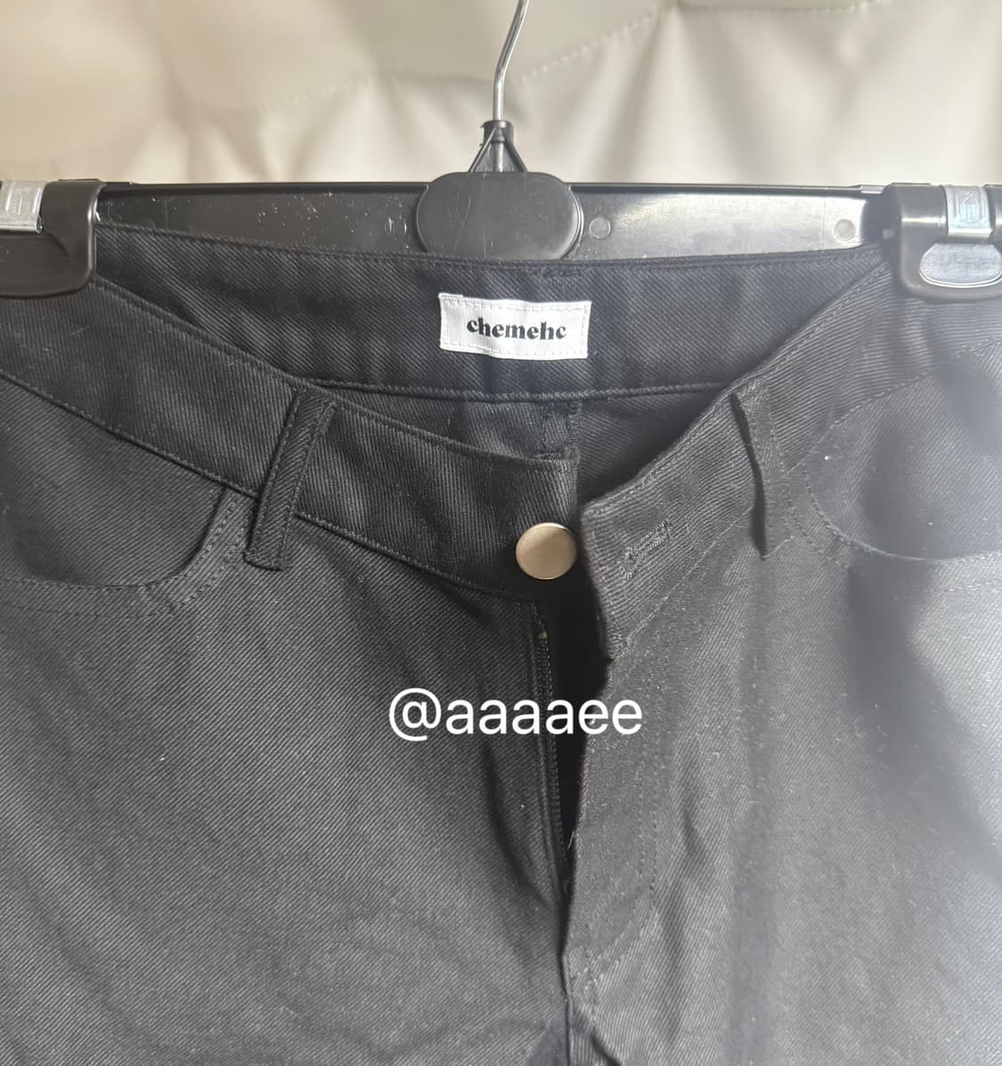 BOW BOOTCUT PANTS (BLACK) 상품이미지3