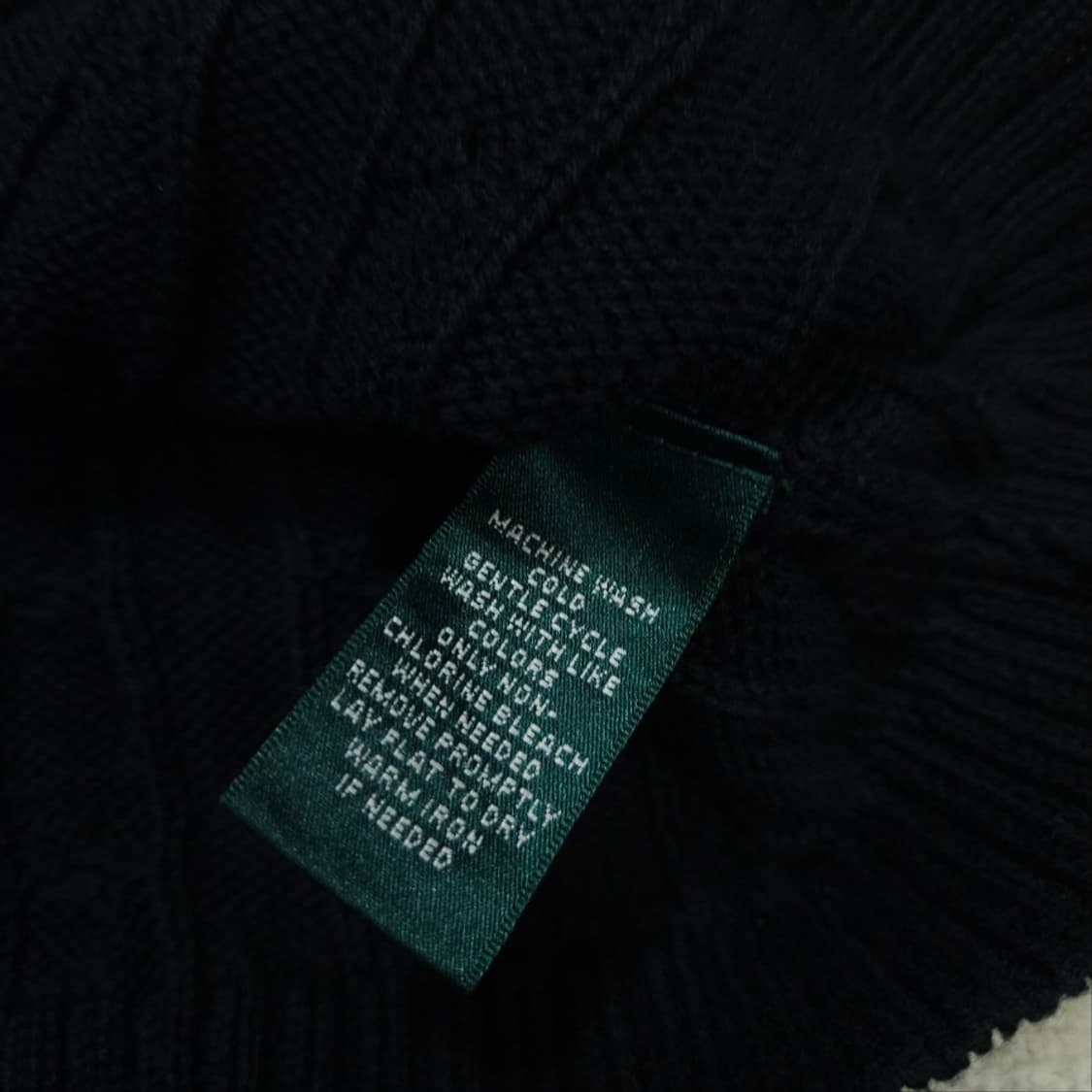 로렌 랄프 로렌 케이블 니트 M 블랙 상품이미지6