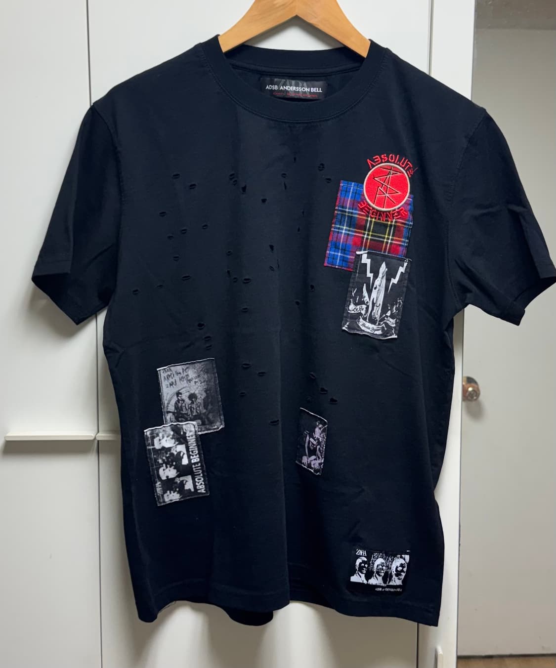 자라 앤더슨벨 그래픽 패치 티셔츠 L사이즈 상품이미지2