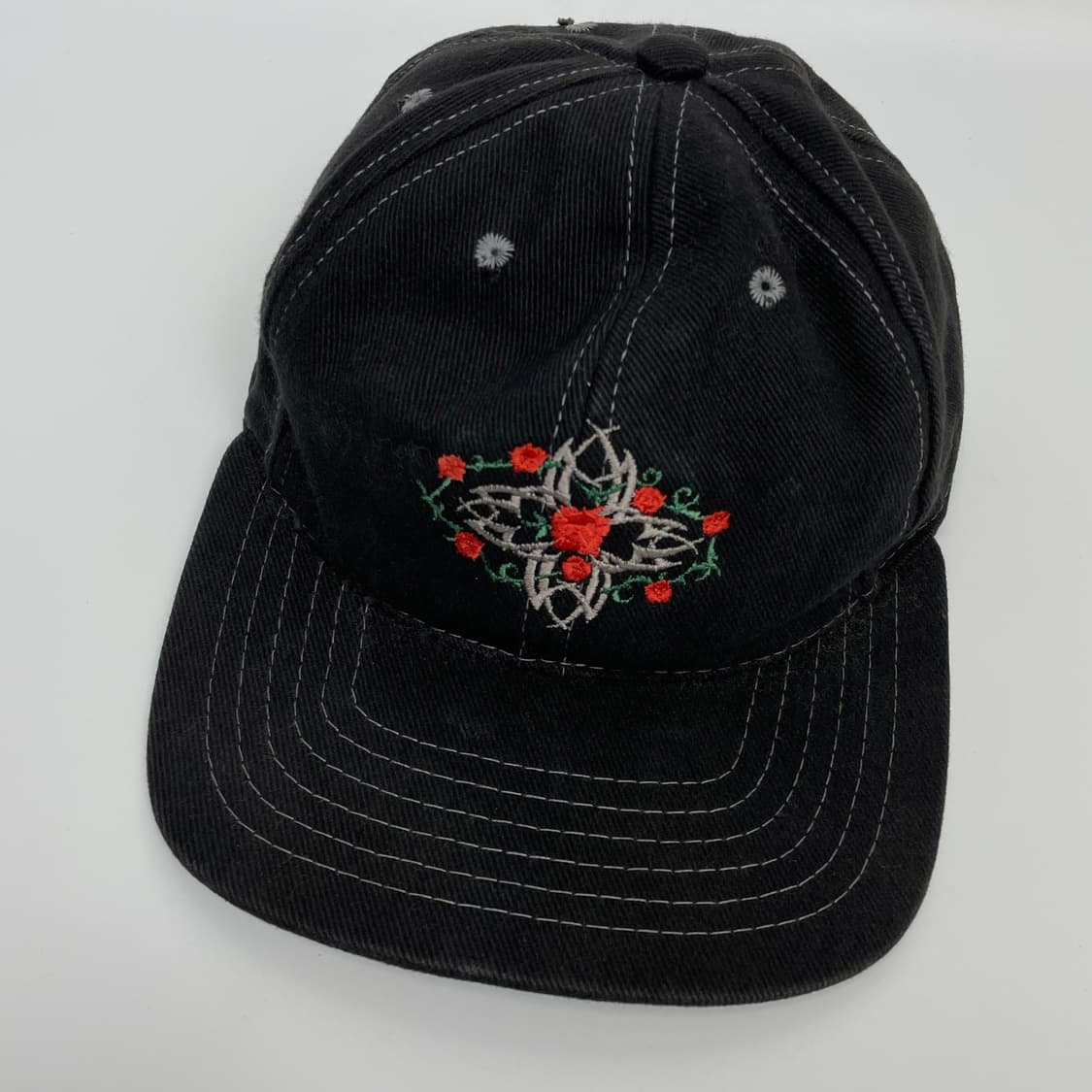 90s drill 자수 빈티지 모자 상품이미지2