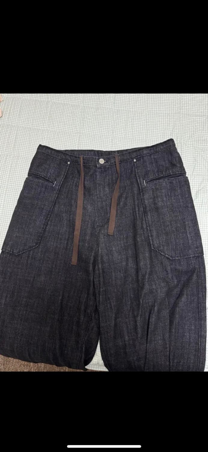 폴리테루 리소 데님 블랙 3사이즈 상품이미지2