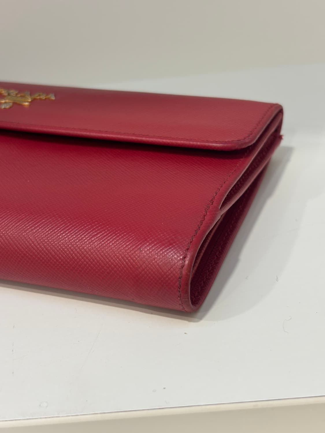 프라다 빨강 장지갑 (수수료X) 상품이미지5