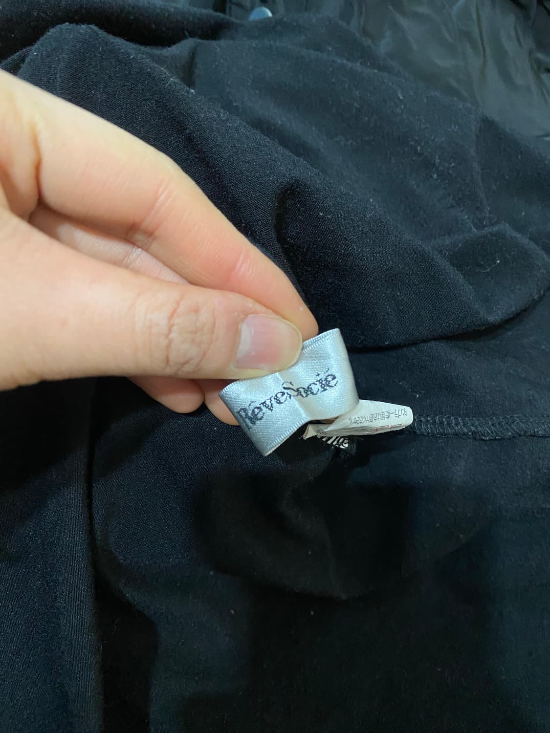 Revesocie 져지 배색 하이넥 원피스 상품이미지5