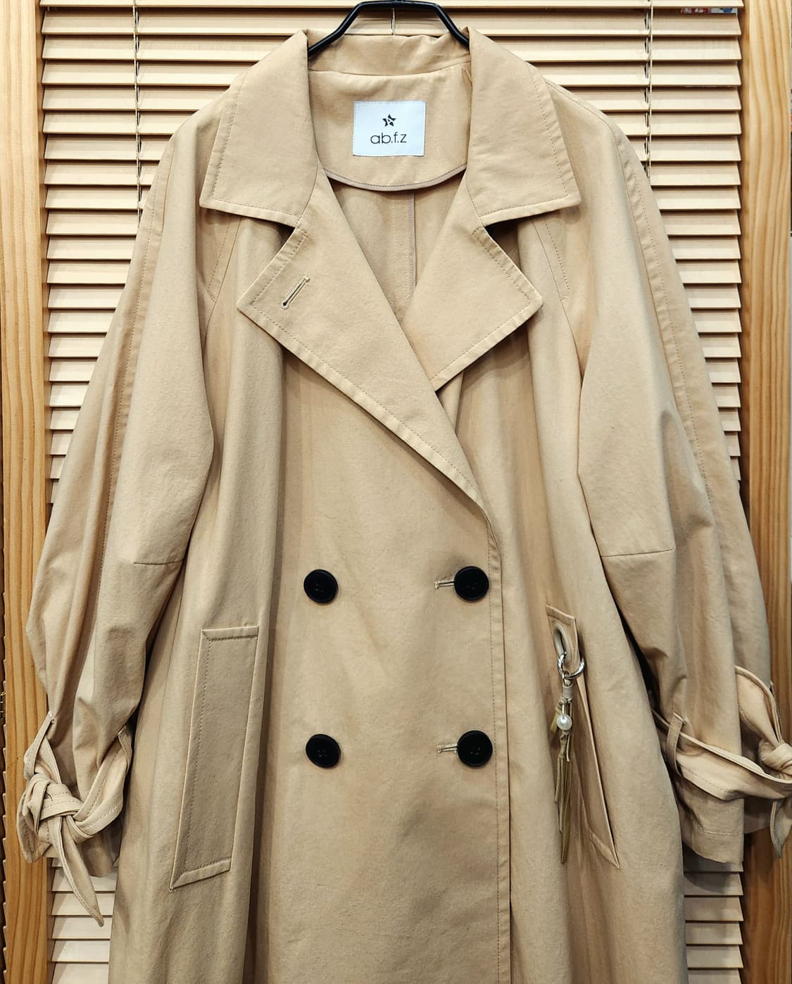 (새상품)ab.f.z 루즈핏 더블 트렌치코트M 상품이미지2