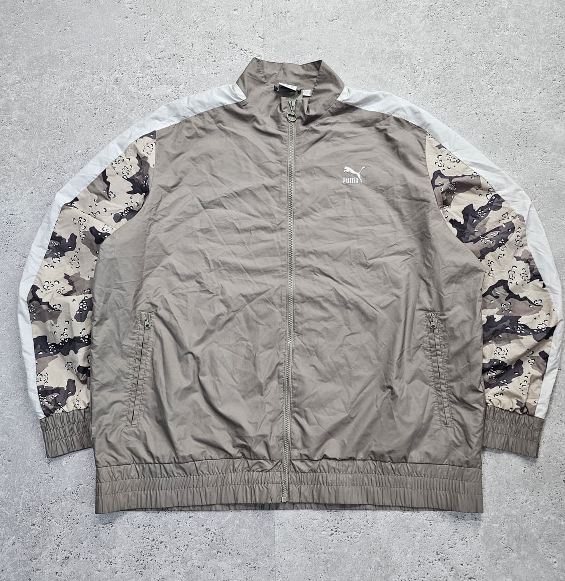 2XL 푸마 신형 카키 바람막이 카모 자켓 상품이미지2