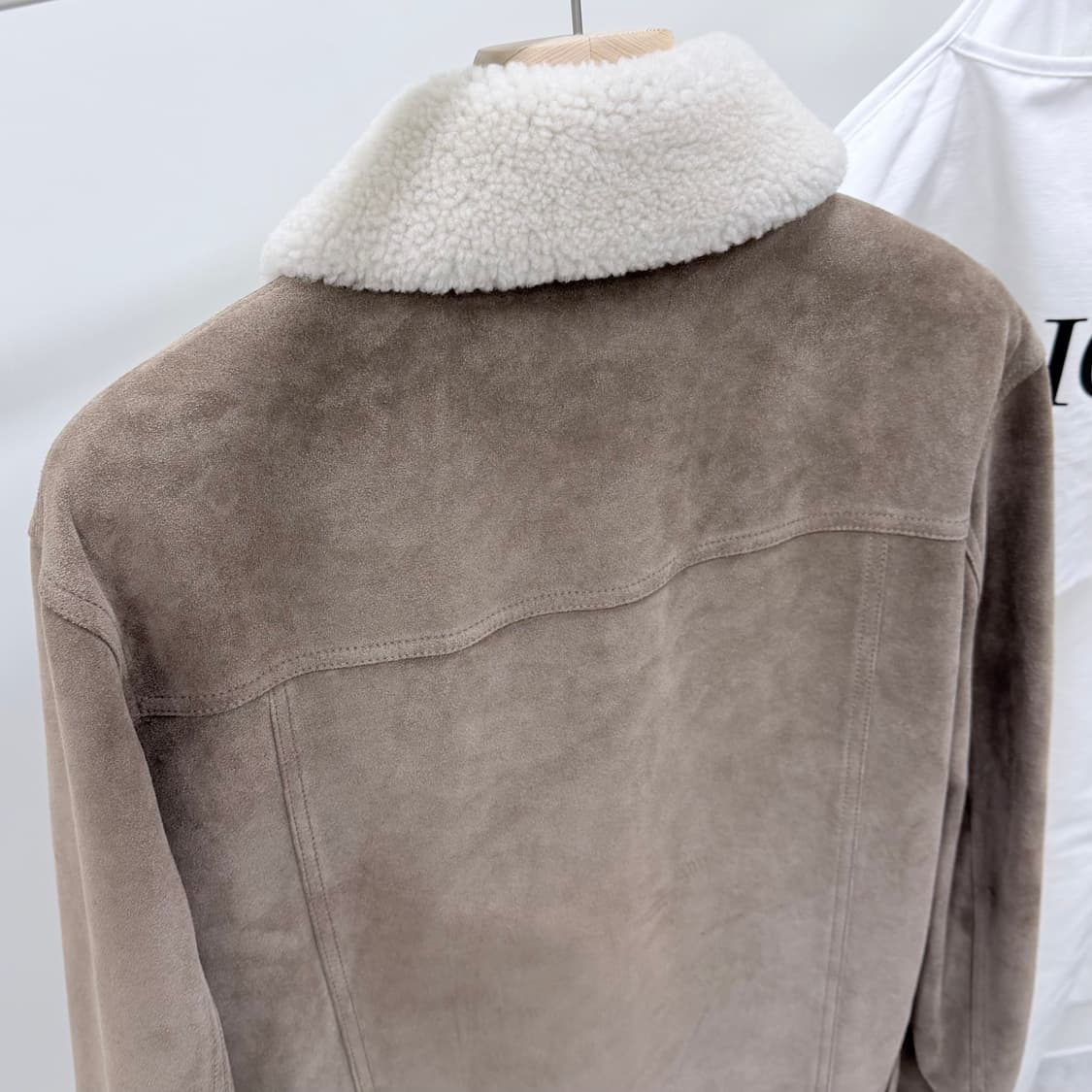 [S+급/46] 디올 시어링 퍼 스웨이드 무스탕 자켓 브라운 상품이미지5