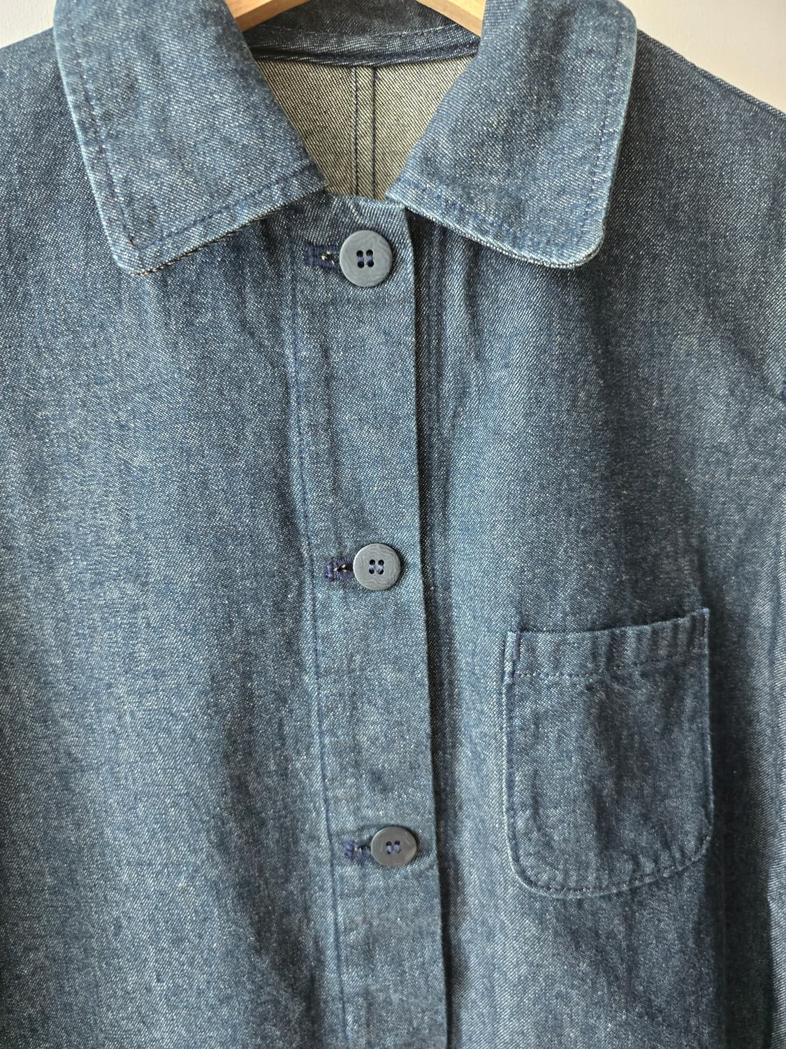 japanese vintage 무지(MUJI) 데님 워크 자켓 상품이미지2