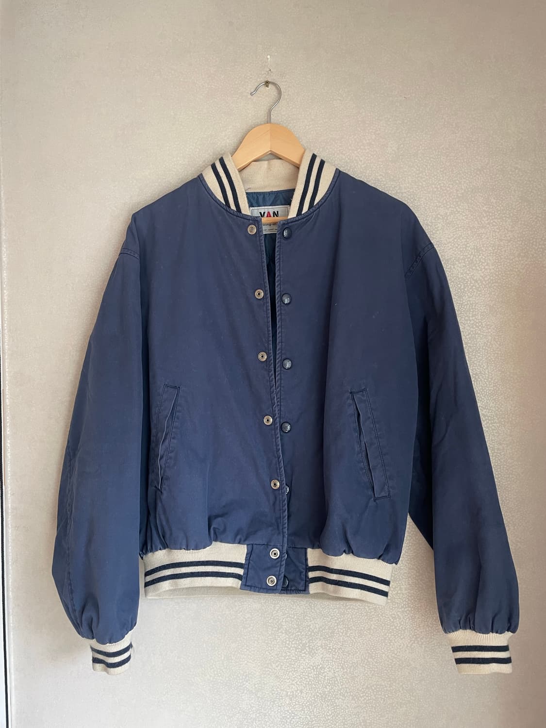 빈티지 van jac 코튼쉘 스타디움 자켓 L 상품이미지1