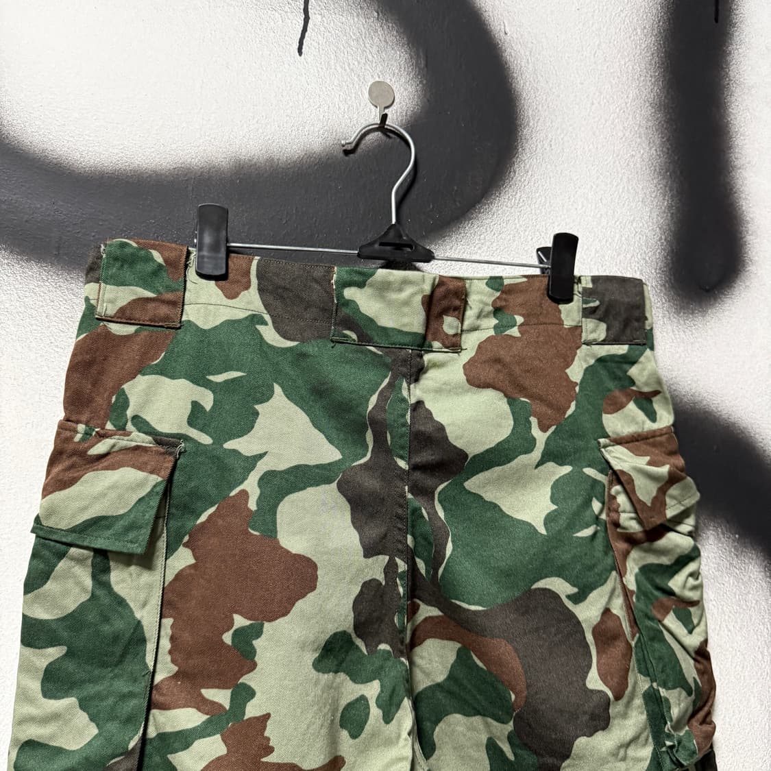 Japanese 일본군 1991s 밀리터리 우드랜드 카모 카고 팬츠 상품이미지5