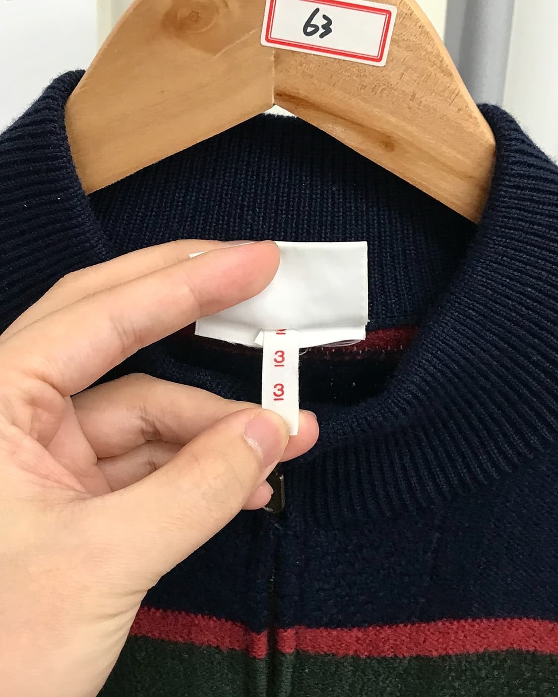 라코스테 울 니트 집업 상품이미지3