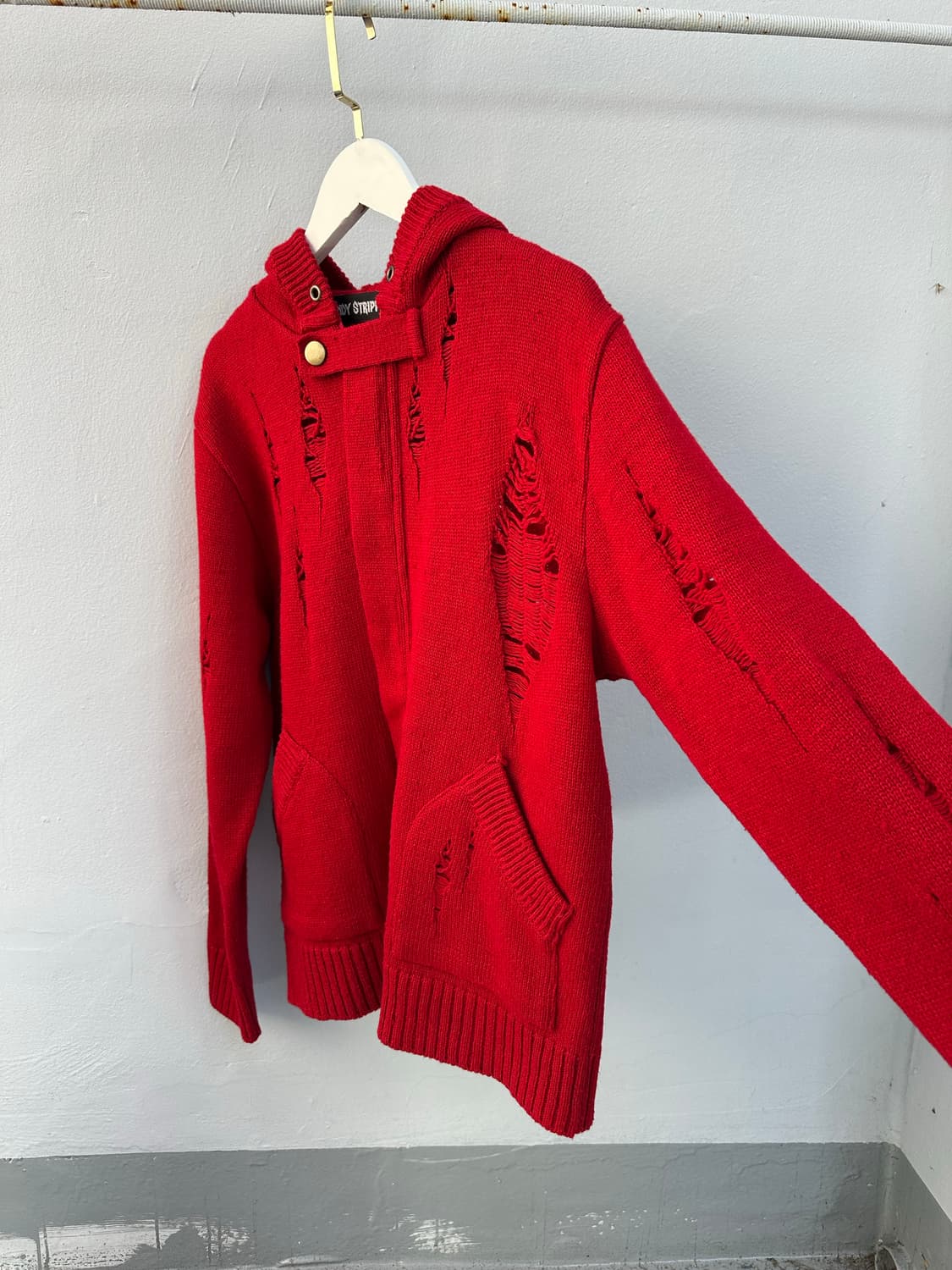 Candy Stripper 데미지 니트 가디건 상품이미지4