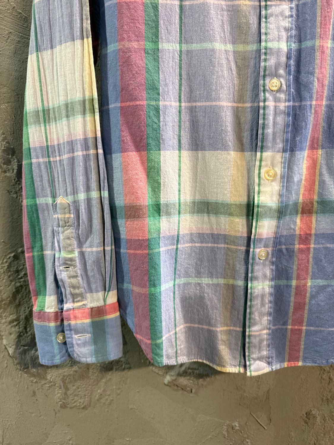 폴로 랄프로렌  클래식핏 마드라스 체크 셔츠 멀티컬러 S 상품이미지2