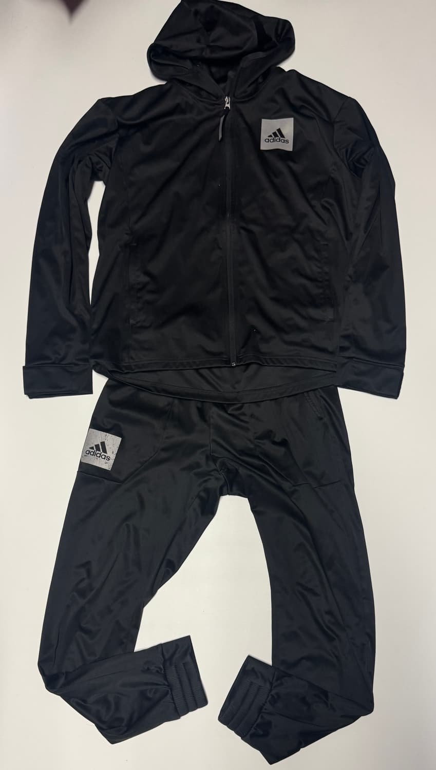 아디다스 컴뱃 22년도 기능성 트레이닝 집업 세트 L 블랙 상품이미지1
