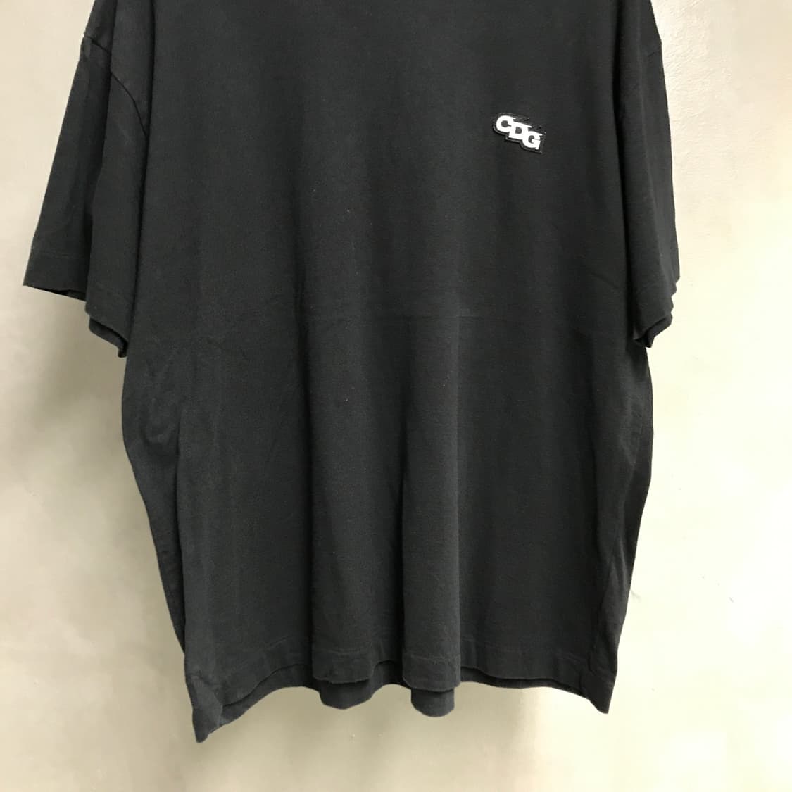 꼼데가르송 CDG 블랙 반팔 티셔츠 S 상품이미지3