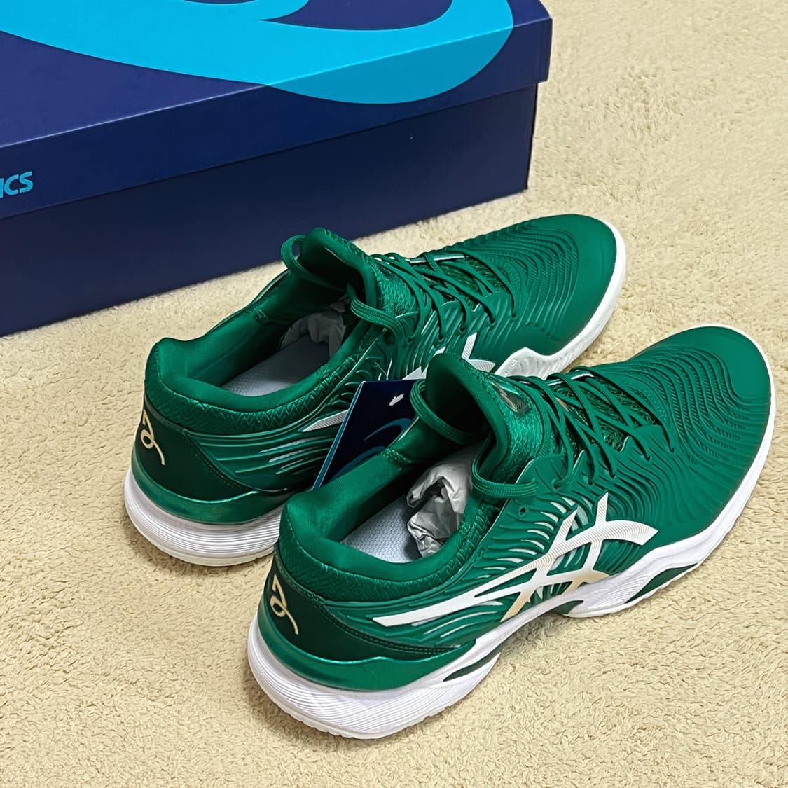 아식스 코트 FF 노박 2020 그린 화이트 상품이미지3