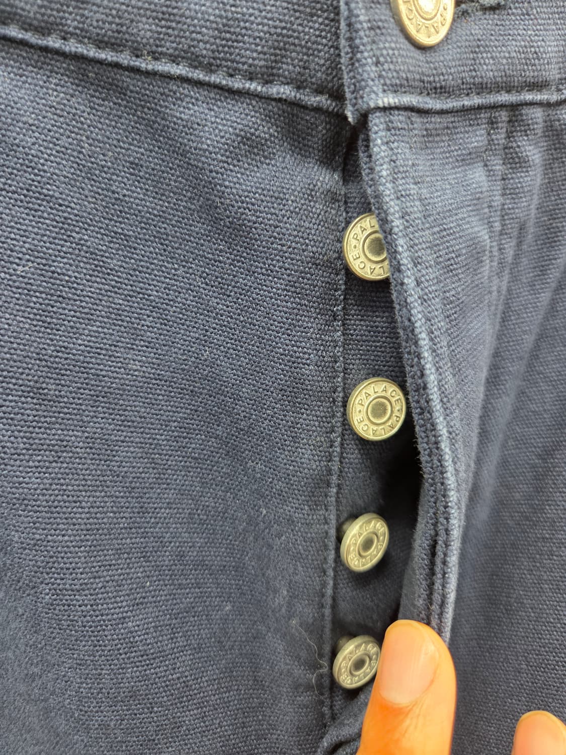 30 팔라스 24SS 헤비 캔버스 워크 팬츠 네이비 상품이미지4