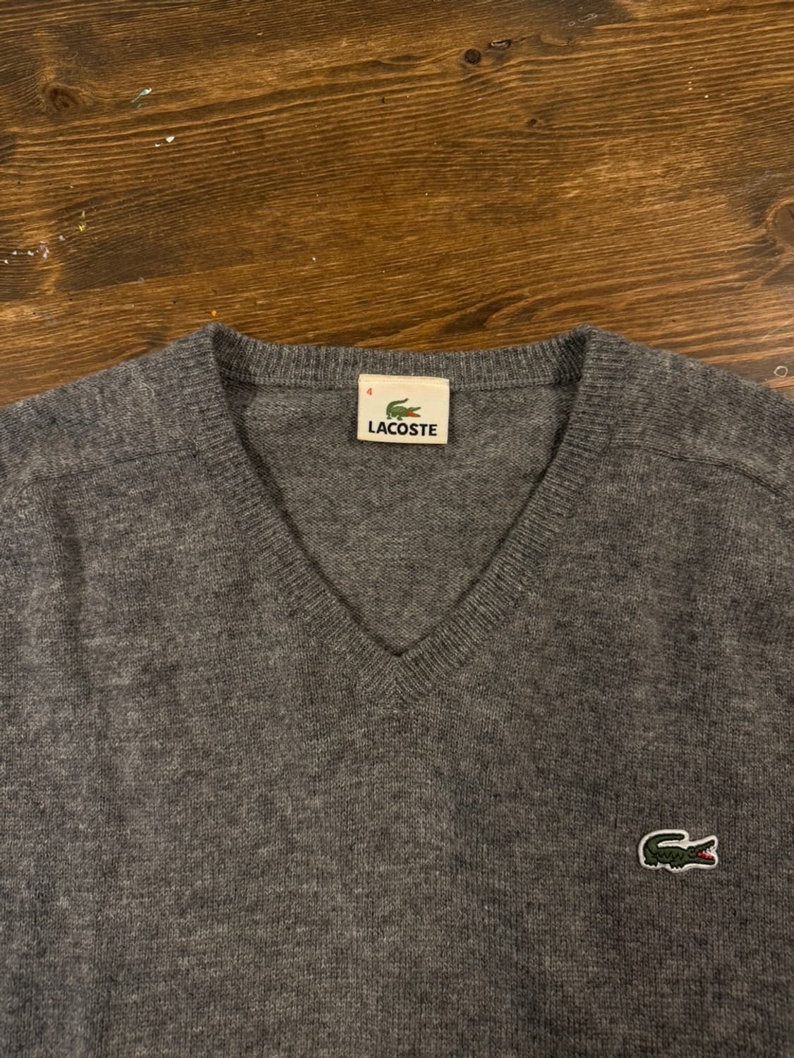 라코스테 브이넥 니트 100~105 상품이미지7