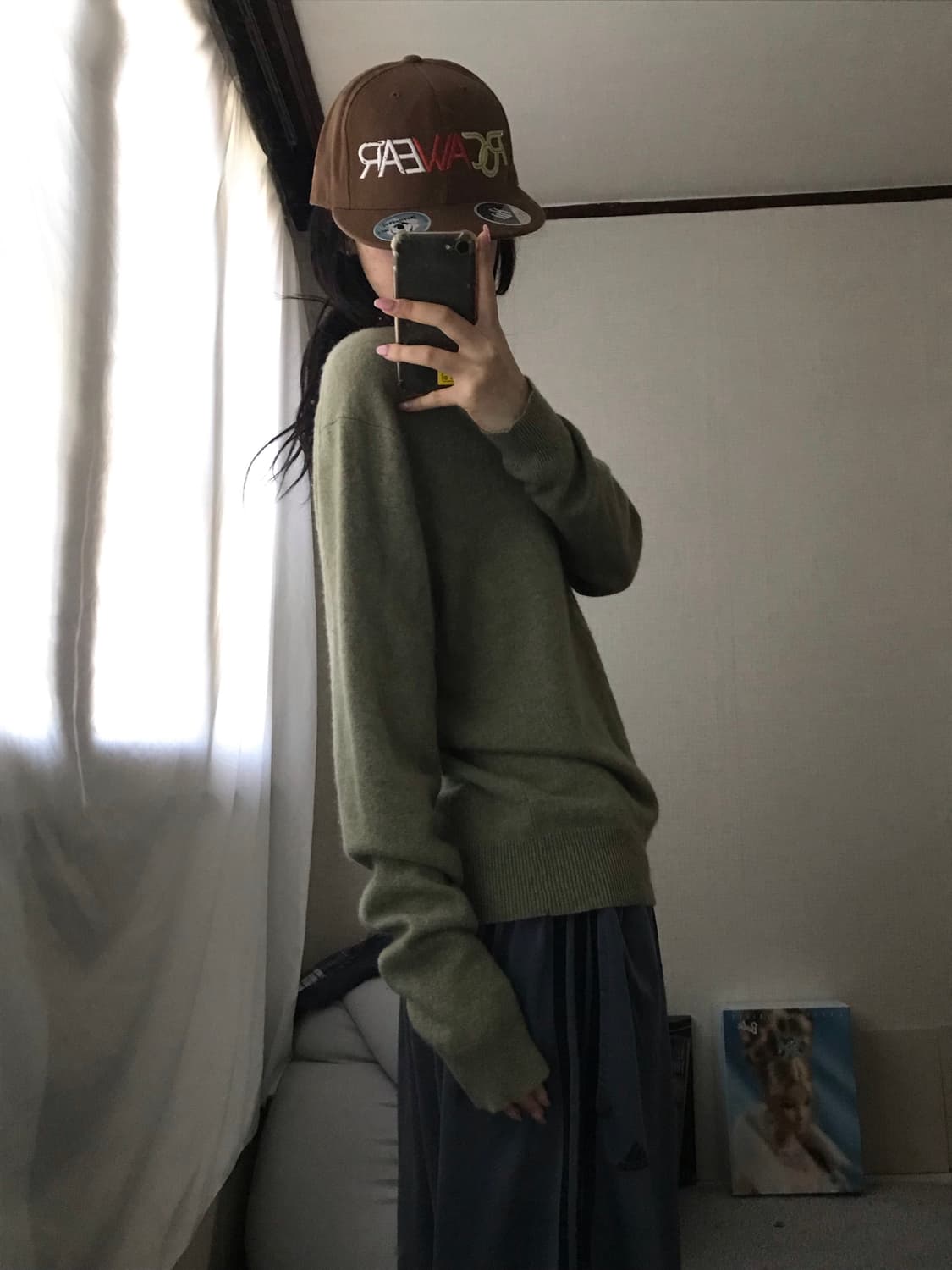 폴로 카키 보카시 니트 상품이미지7