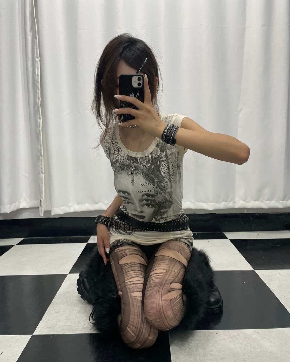 🎸DIESEL 화이트 프린팅 티셔츠🎸 상품이미지3