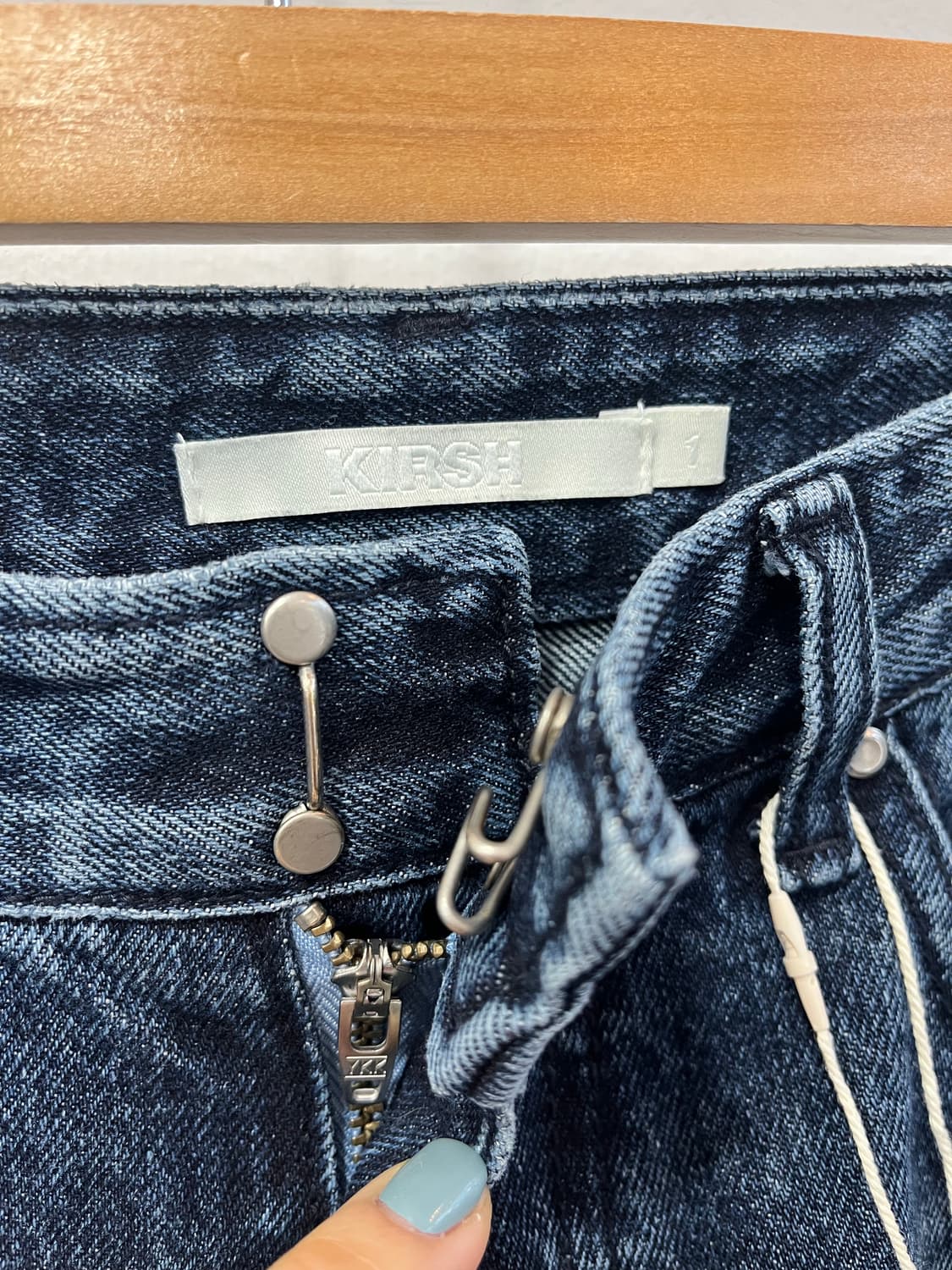 [KIRSH] 키르시 데미지 와이드 데님 팬츠 (진청) 상품이미지3