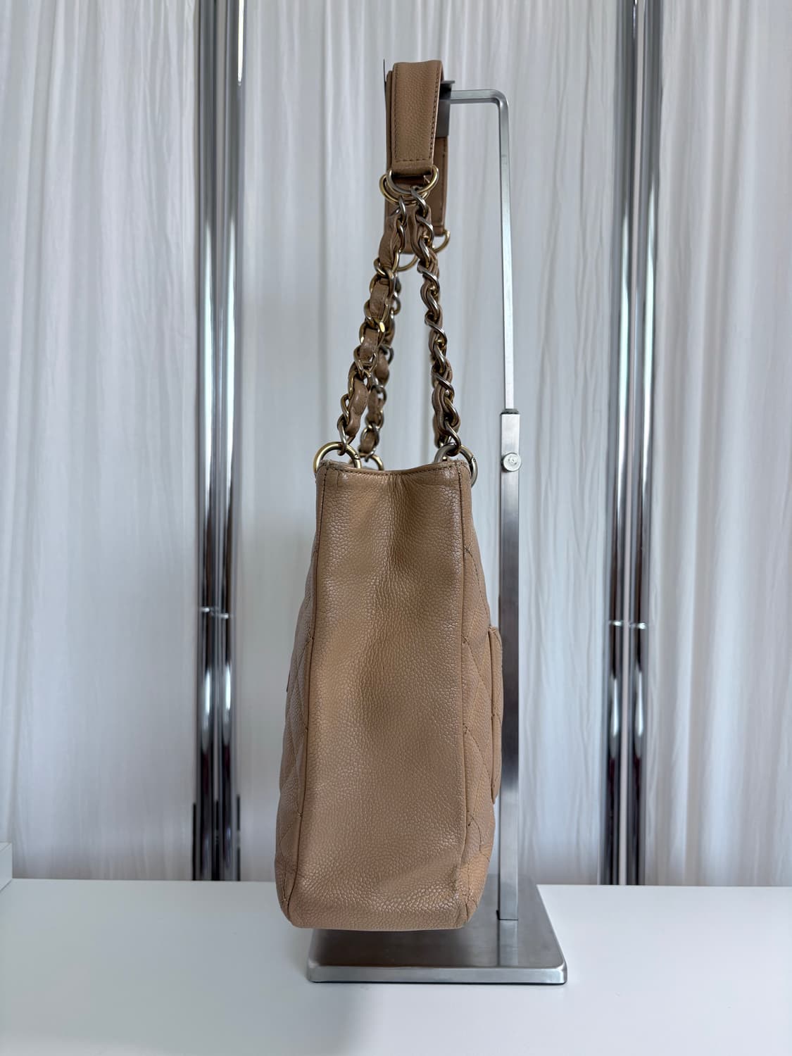 샤넬 쁘띠 샤핑백 베이지 상품이미지3