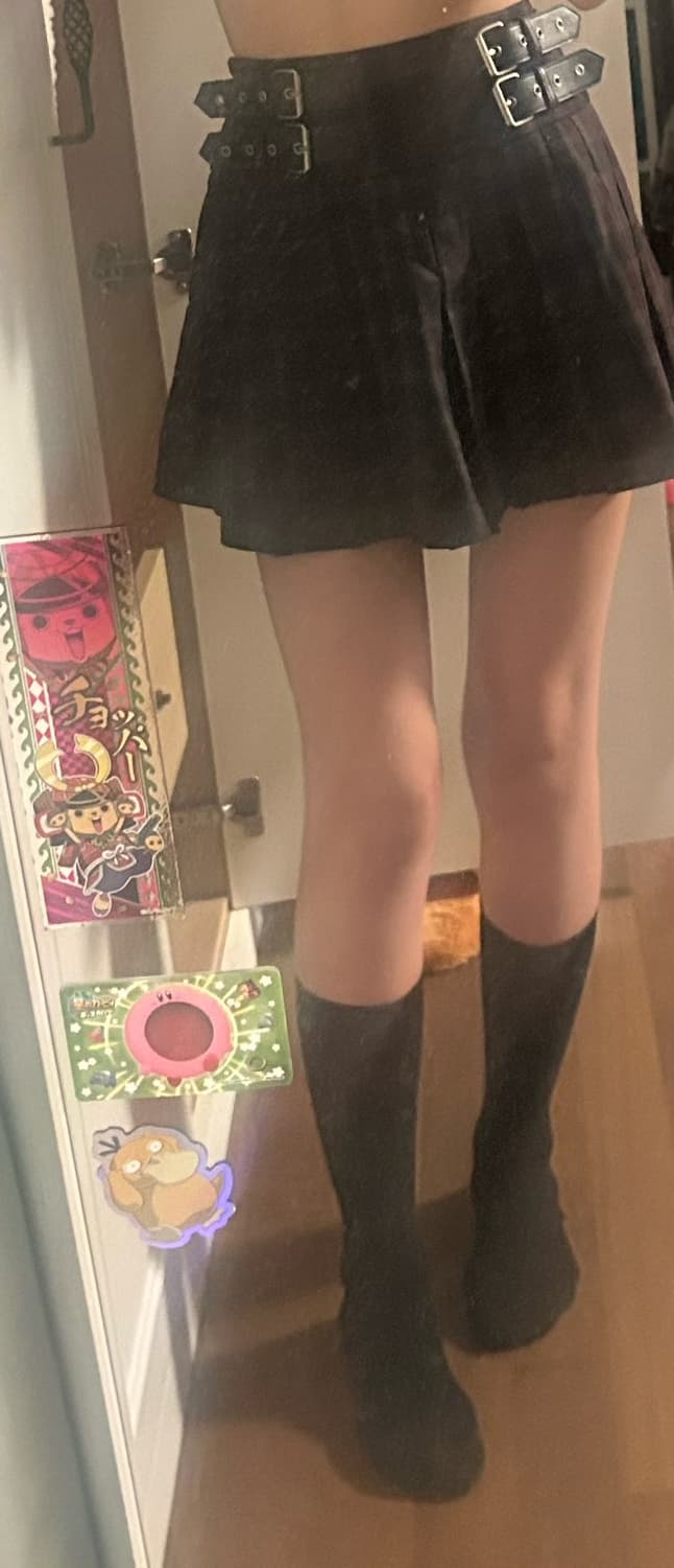 데어드 체크벨트스커트 체크스커트 체크치마  상품이미지4