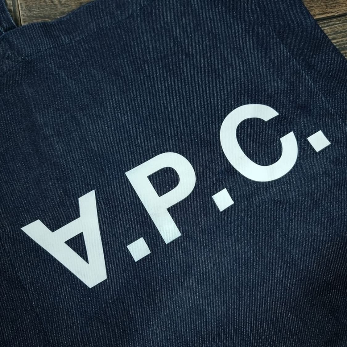 [아페쎄] 빅로고 프린팅 데님 토트백 P01626 상품이미지8