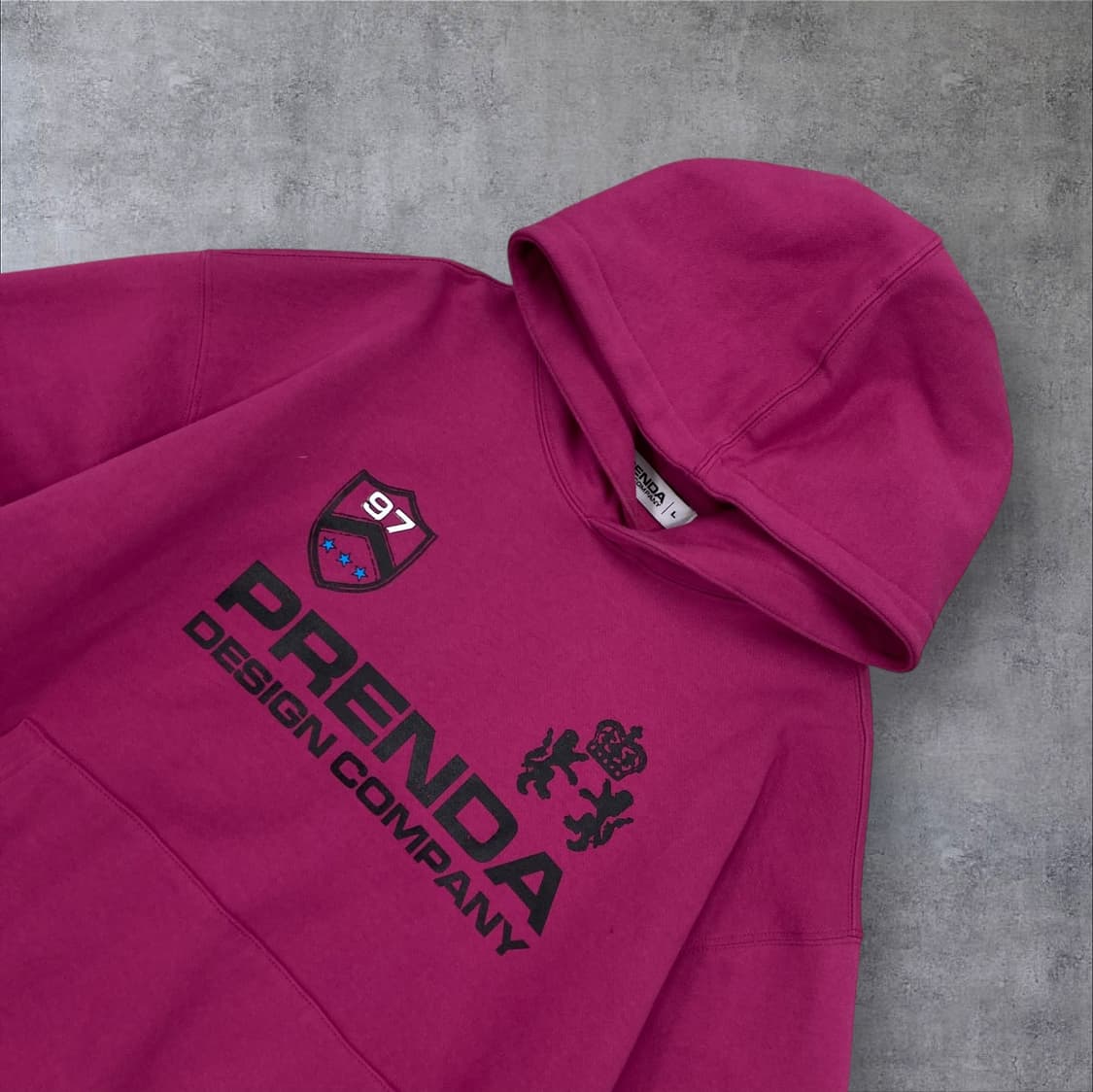 프렌다 스펠아웃 로고 퍼플 후드티 상품이미지2