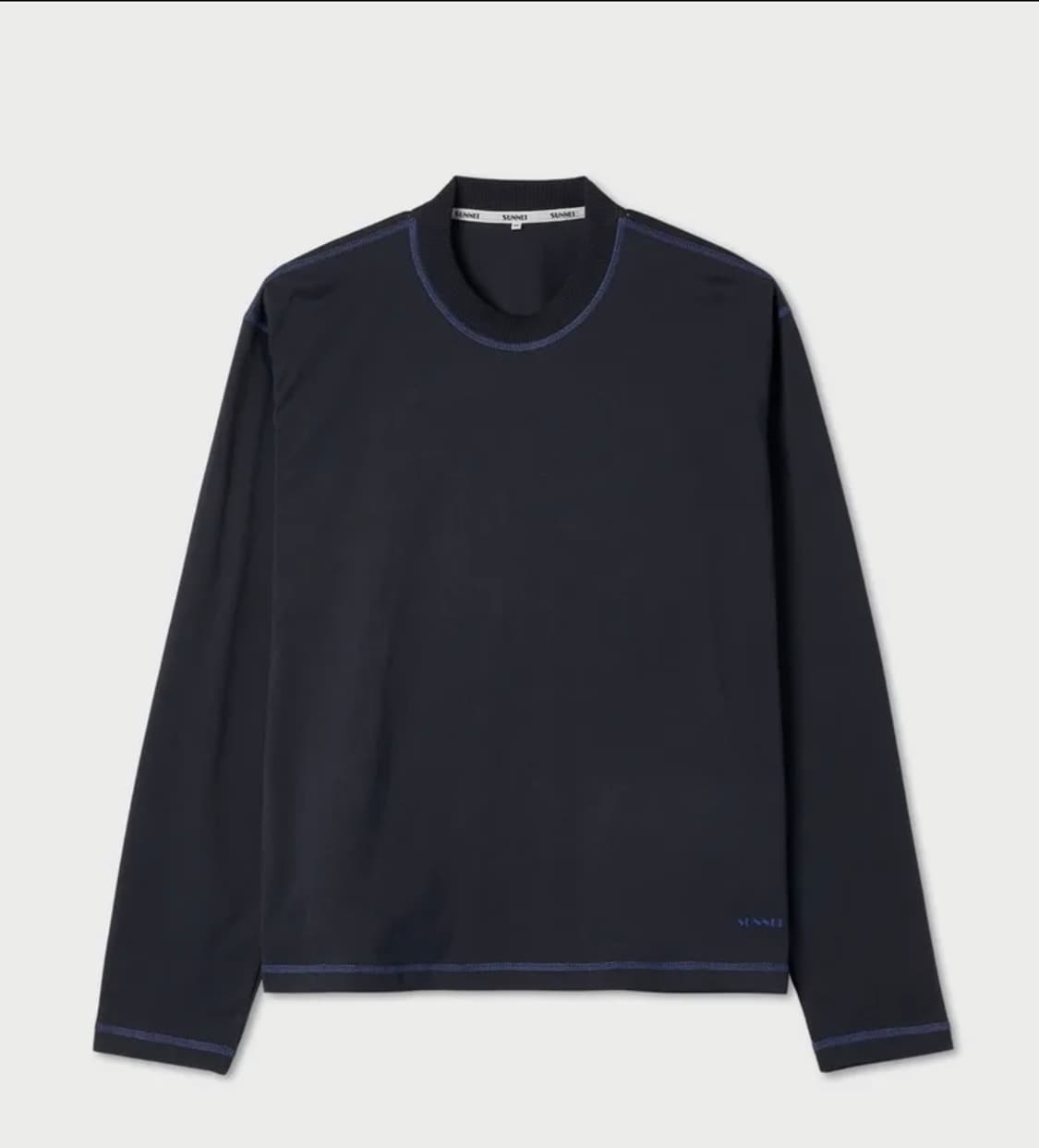 M Sunnei 써네이 오버로크 로고 미드나잇 블루 상품이미지1