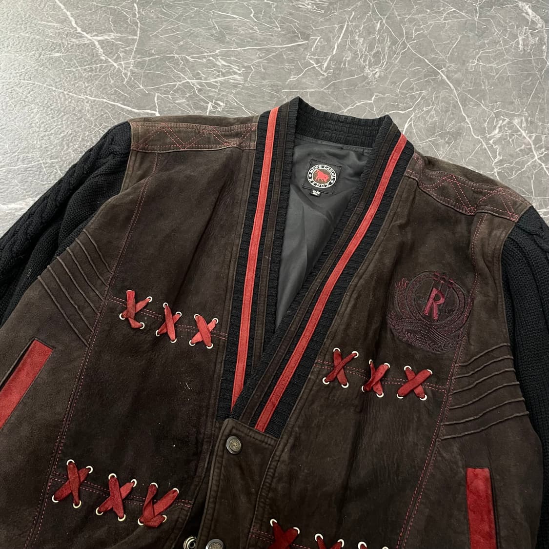 L(XL) REDOX 양가죽 도킹 에스닉 봄버 자켓 상품이미지7