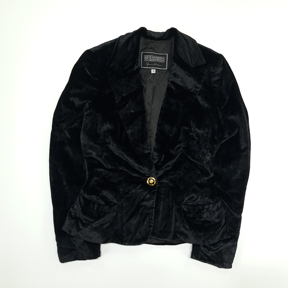 CN779 S 베르사체 VERSUS 블랙 벨벳 메두사 블레이저 자켓 상품이미지1