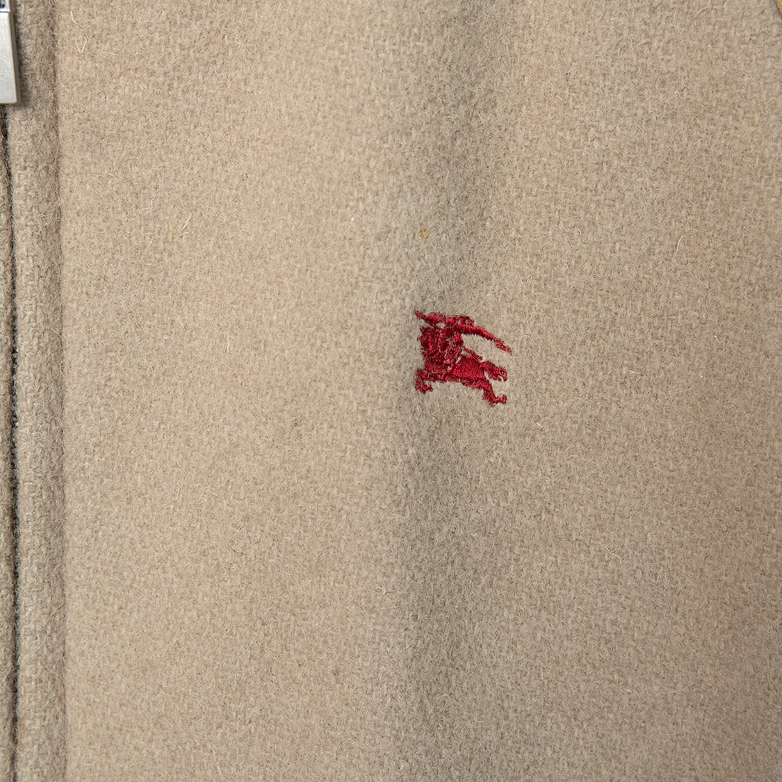 [98] 00s 버버리 블루라벨 울 + 카우레더 바시티 자켓  상품이미지2