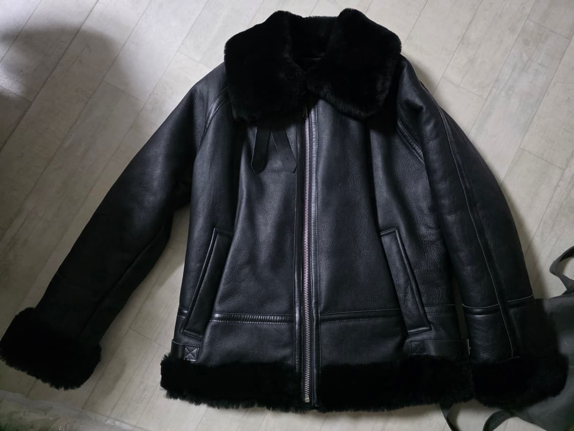 에이징씨씨씨 램스킨 리얼 무스탕 M 상품이미지1