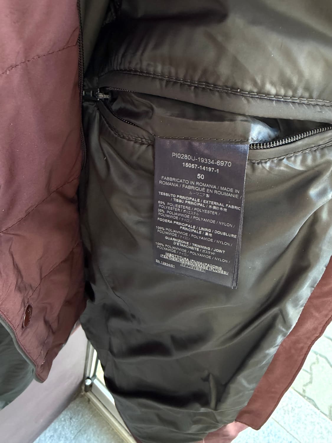 50/ 에르노 이중레이어 구스다운 후디드 패딩점퍼 상품이미지6