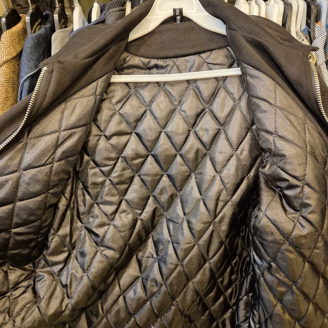 FREE(착샷잇음) 블랙 스웨이드자켓  상품이미지6