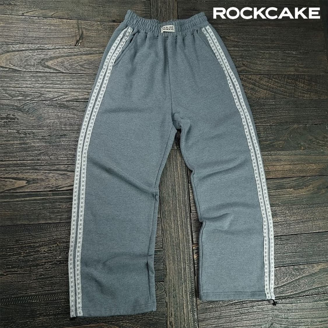  락케이크 사이드 레이스 와이드 스웻 팬츠 M19098 상품이미지1