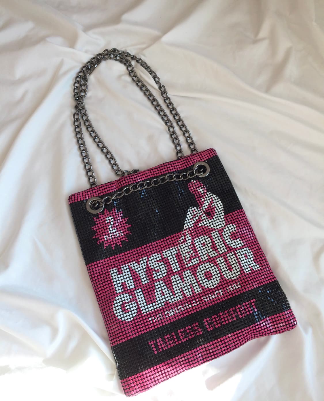 히스테릭 글래머 히스걸 체인 메탈 비즈 크로스 백 숄더 백 상품이미지1