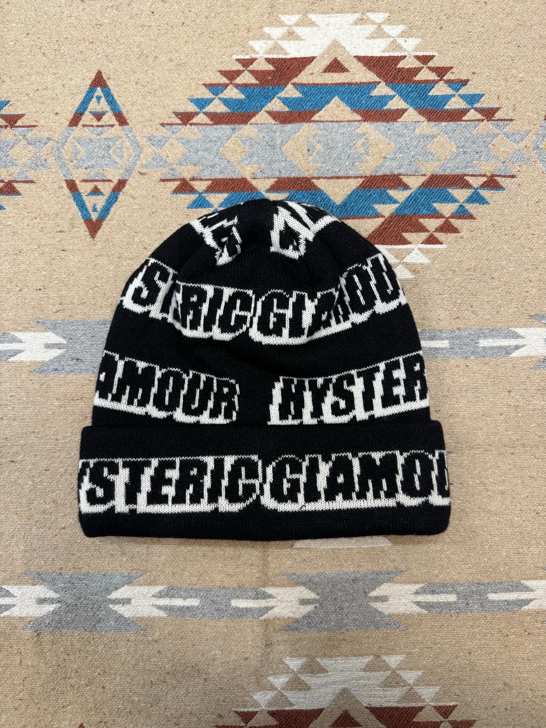 [OS] 히스테릭글래머 모노그램 로고 비니 블랙  상품이미지1