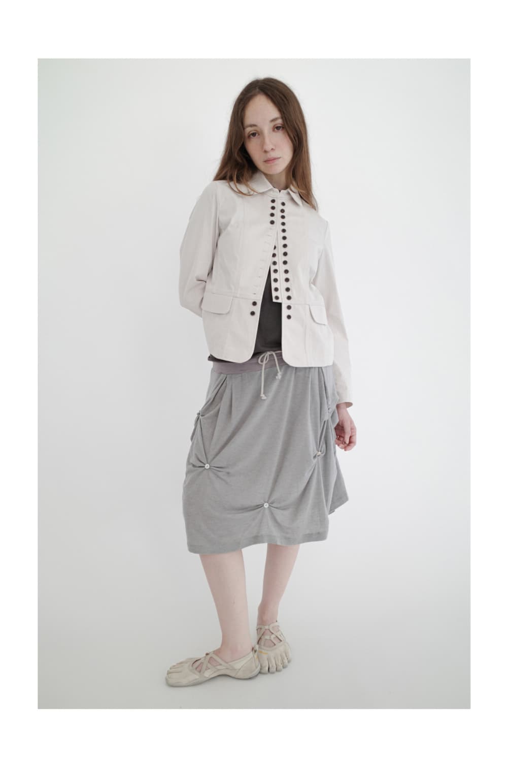 산코파퓨엘라 sankofa puella 멀티플 버튼 자켓 베이지 상품이미지3