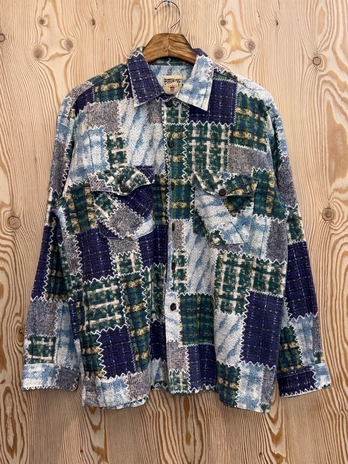 80s Break off 패치워크 셔츠 상품이미지1