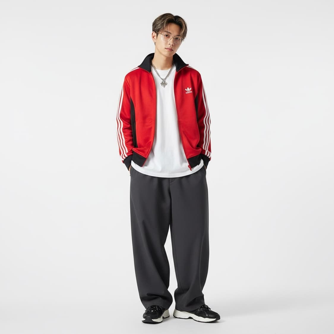 Adidas 아디다스 레드 유로파 트랙자켓 100 (스트릿) 상품이미지1