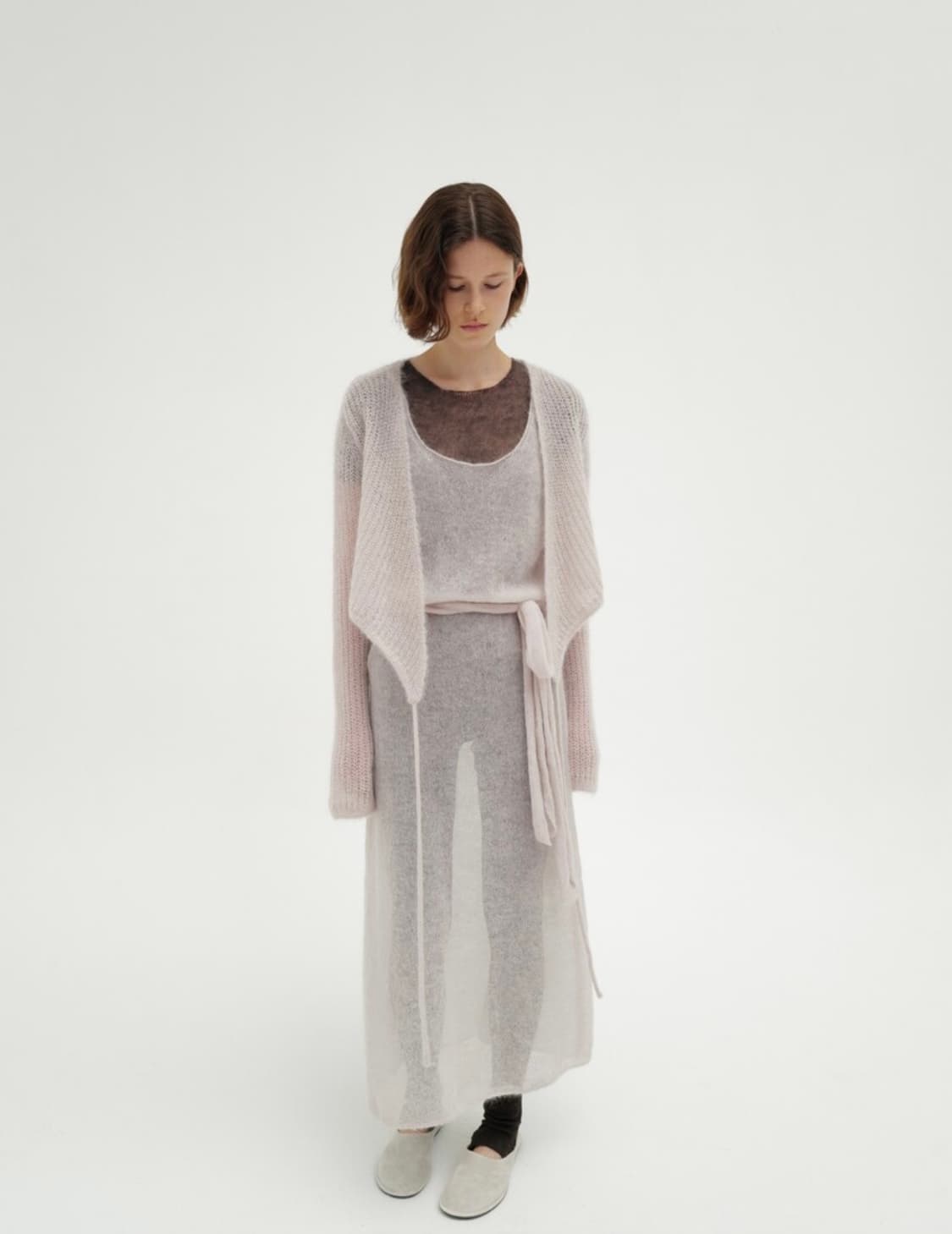 Mohair belted dress 상품이미지1