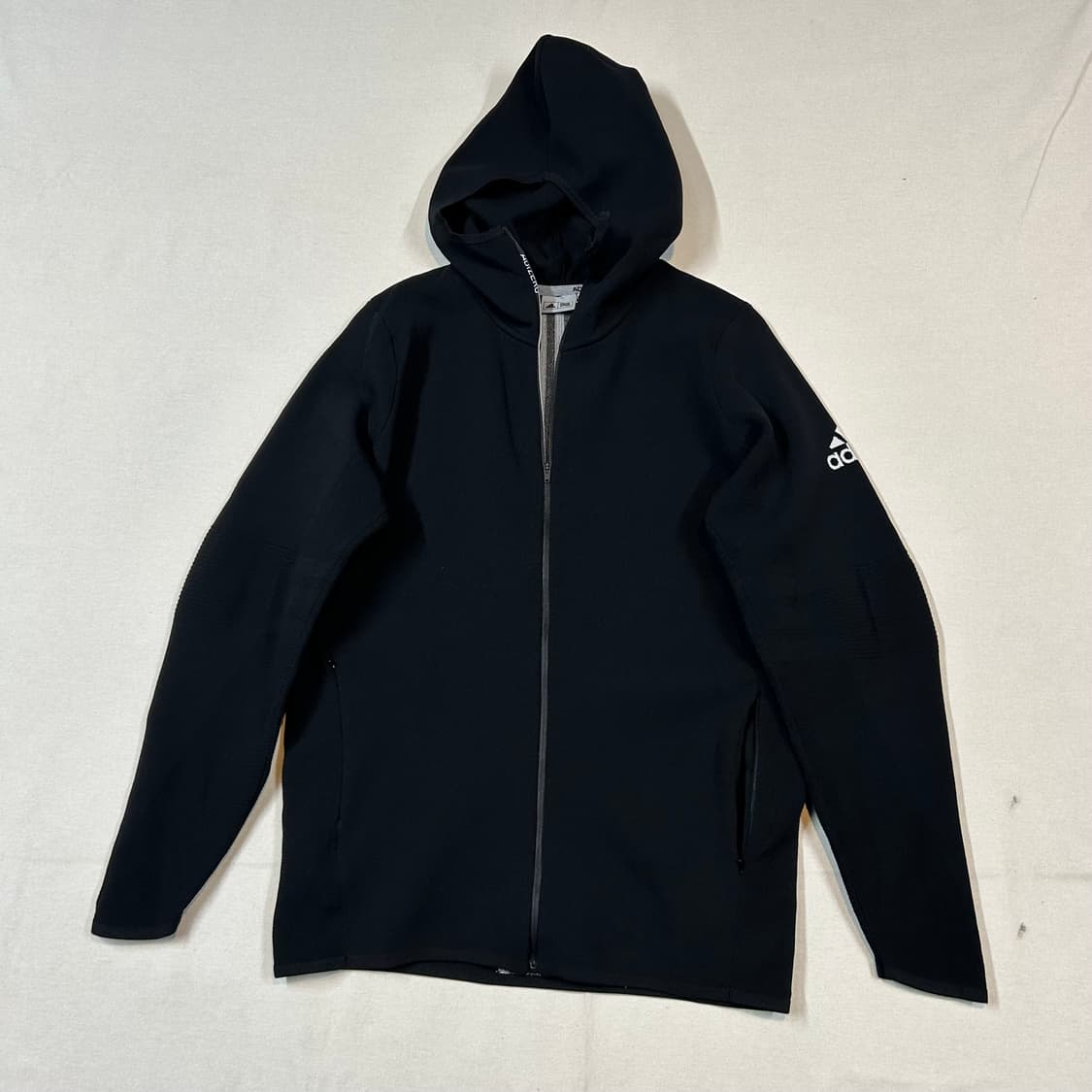XL) 아디다스 아디제로 니트 후드 집업 블랙 상품이미지1
