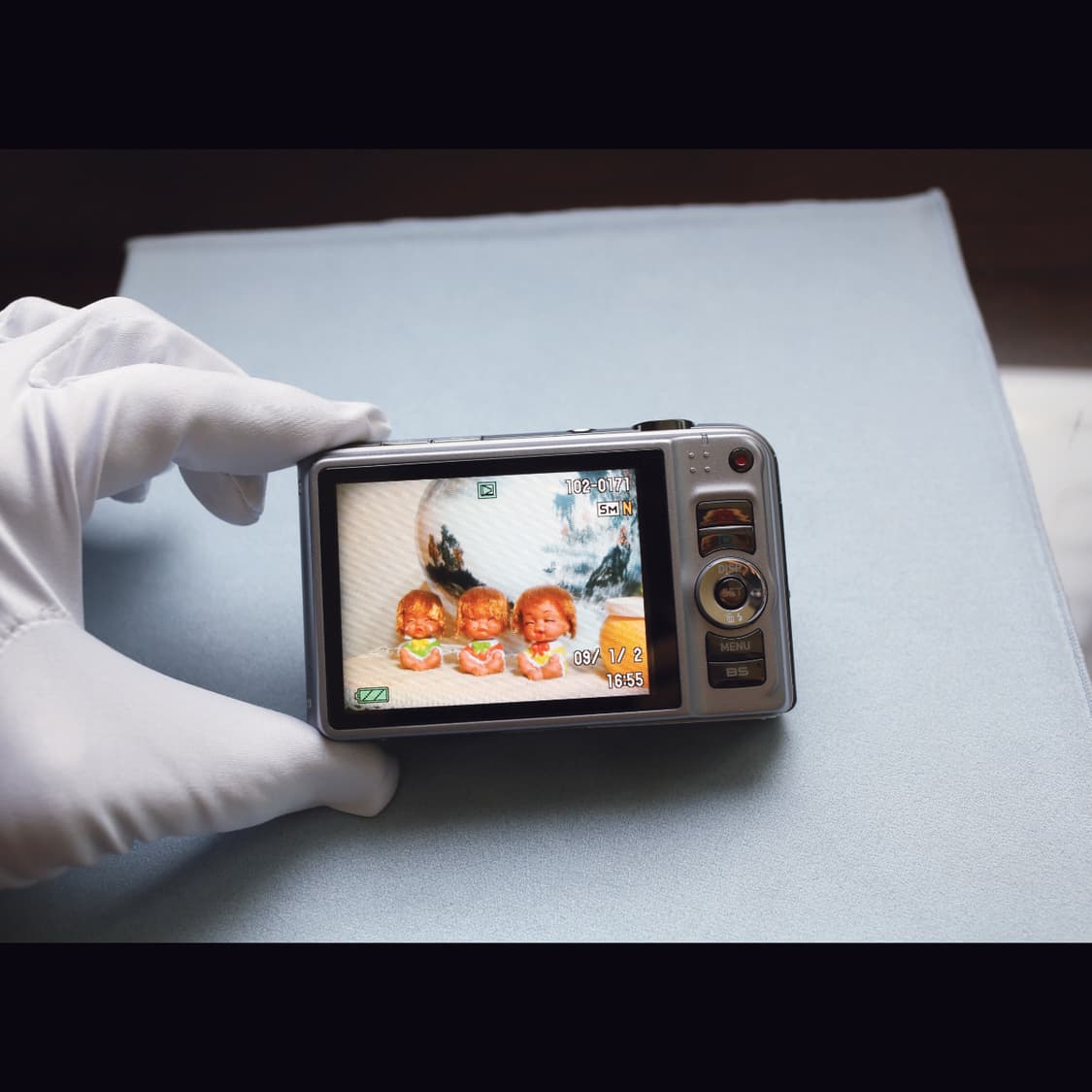 레어<준 민트급><메이크업> 카시오 엑슬림 H10 실버 빈티지 디카 상품이미지8