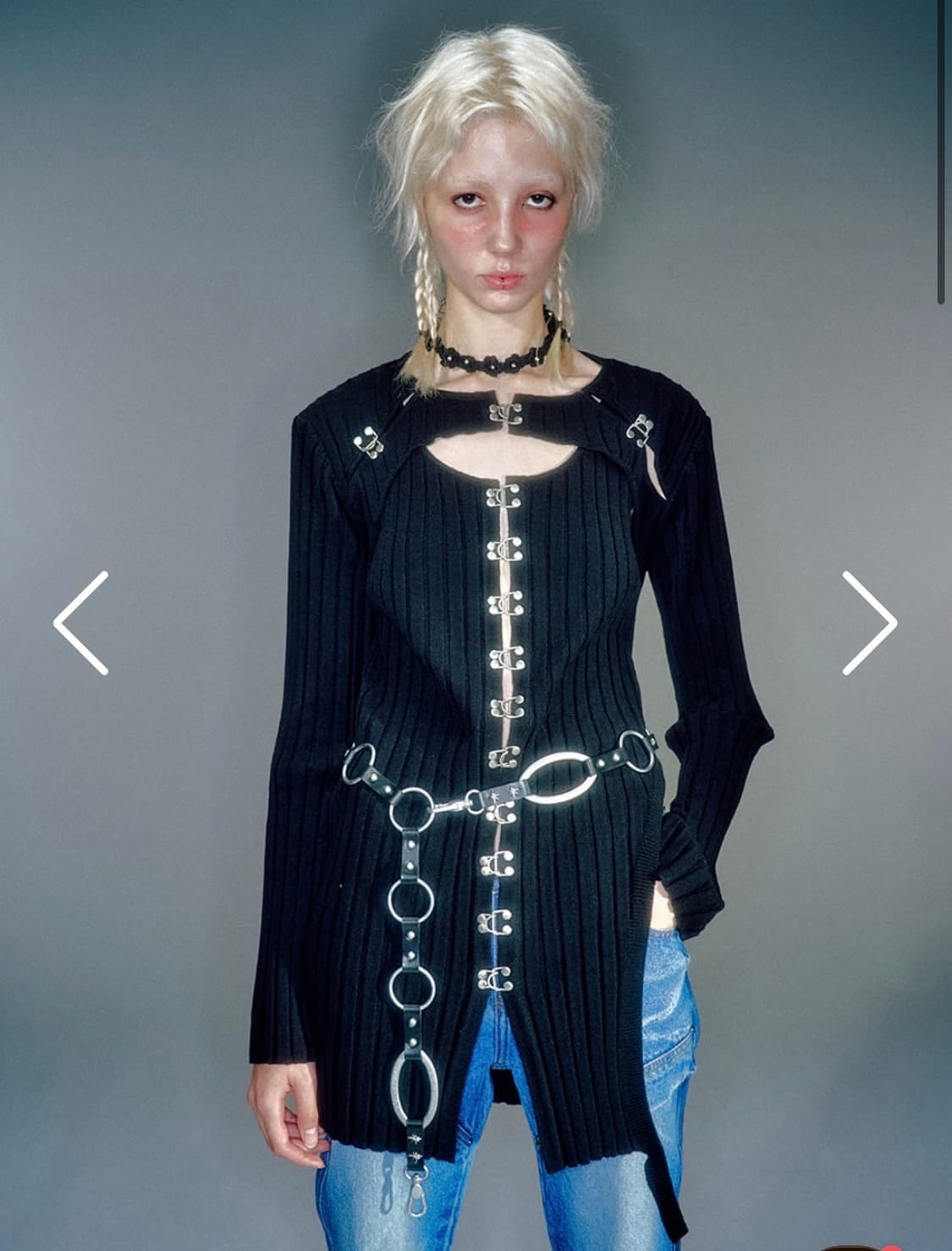 베이컨트아카이브 후트 원피스 블랙 S 상품이미지3