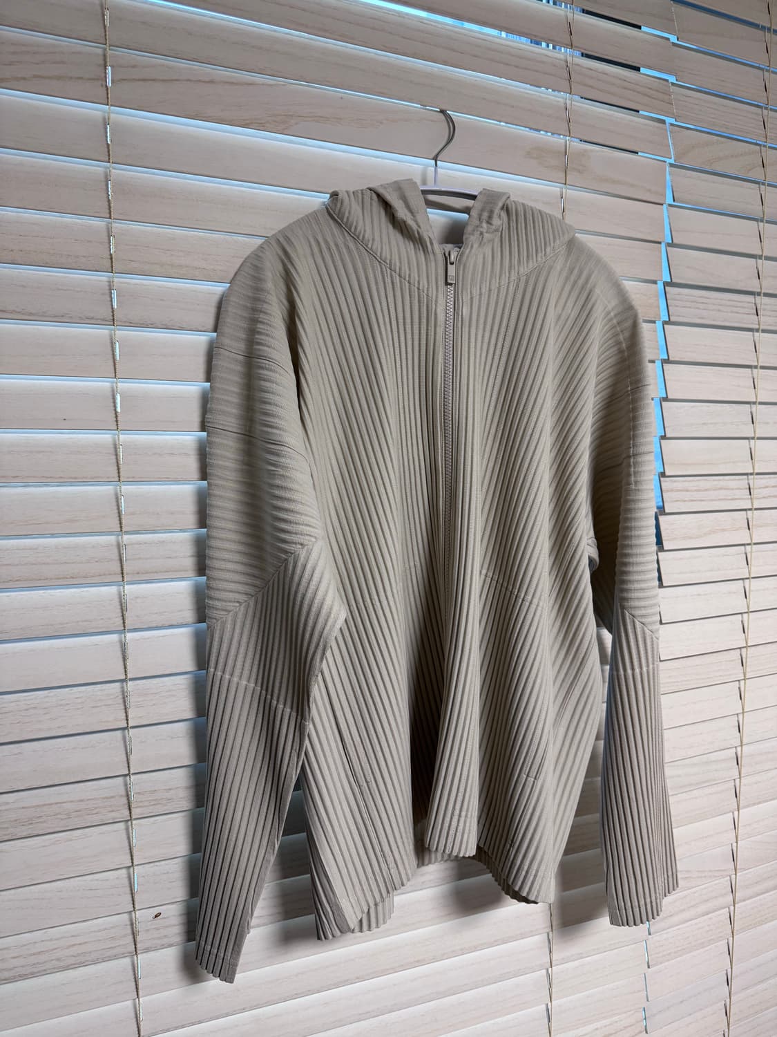 옴므플리세 후드집업 (아이보리) 상품이미지3