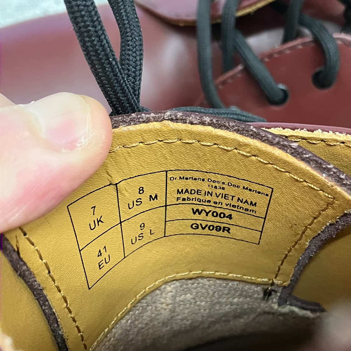 N86 닥터마틴 1461 체리 레드 상품이미지8